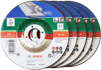 ?5 disques à tronçonner pour métal - Ø 125 mm Bosch
