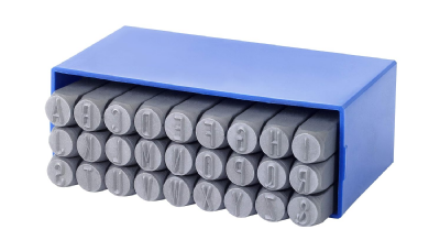  GRAVUREM-SR Jeu chiffres et Jeu lettres à frapper 0-9 + A-Z,& / 6mm