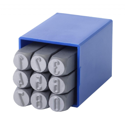  GRAVUREM-SR Jeu chiffres et Jeu lettres à frapper 0-9 + A-Z,& / 6mm