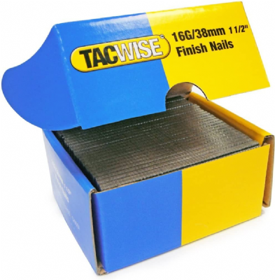 Tacwise 0296 Clous de Finition Galvanisés de Type 16G / 38 mm, Boîte de 2500
