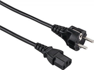 Hama Câble secteur p. app. froids,mâle avec contact de protect.-femelle 3p,1,5m 