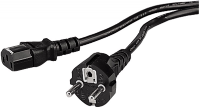 Hama Câble secteur p. app. froids,mâle avec contact de protect.-femelle 3p,1,5m 