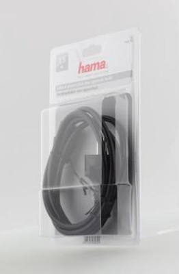 Hama Câble secteur p. app. froids,mâle avec contact de protect.-femelle 3p,1,5m 