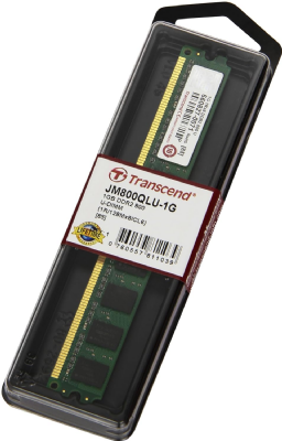 Transcend JM800QLU-1G Barrette mémoire pour PC JetRam DDR2 800 DIMM 1 Go