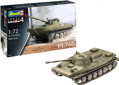 Revell 03314 - maquette de char d'assaut à construire PT-76B, échelle 1/72 