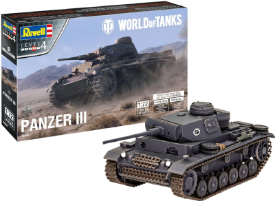 Produit neuf en déstockage - Maquette char PzKpfw III Ausf. L World of Tanks 1/72
