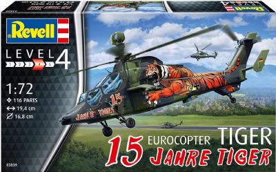 Maquette hélicoptère Eurocopter Tiger Revell 15e anniversaire 1/72