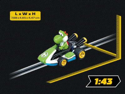 Carrera Go!!! - 20064035 - Voiture De Circuit - Nintendo Mario Kart 8 - Yoshi