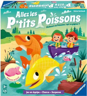 Ravensburger – Allez Les P'tits Poissons - Premier Jeu de société pour Enfants - Enfant et Parents - de 2 à 6 Joueurs à partir de 3 Ans - Mixte - 20991- Version française
