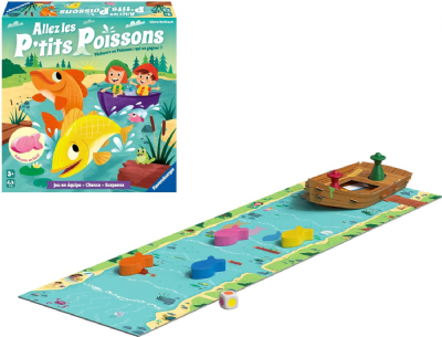 Ravensburger – Allez Les P'tits Poissons - Premier Jeu de société pour Enfants - Enfant et Parents - de 2 à 6 Joueurs à partir de 3 Ans - Mixte - 20991- Version française