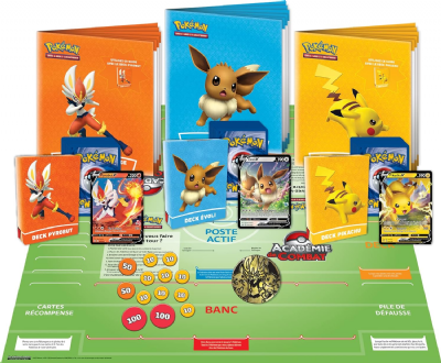 Pokémon A2201866 Coffret Académie de Combat (Edition 2022), Cartes à Jouer et à Collectionner, Age : 6+, 2 Joueurs, Temps de Partie : 20 Min, Multicolore