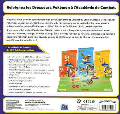 Pokémon A2201866 Coffret Académie de Combat (Edition 2022), Cartes à Jouer et à Collectionner, Age : 6+, 2 Joueurs, Temps de Partie : 20 Min, Multicolore