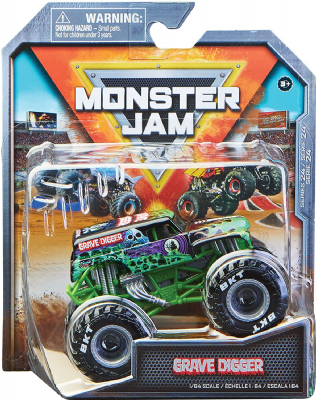 MONSTER JAM - PACK DE 1 VÉHICULE DIE CAST 1:64 - Véhicules Authentiques Monster Trucks Spectacles Monster Jam - À Collectionner - Echelle 1:64 - 6044941 -...