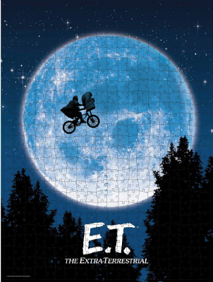 Spin Master Games E.T. The Extra-Terrestre Movie Puzzle 500 pièces dans Une Mallette en Plastique rétro Blockbuster VHS