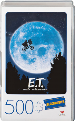 Spin Master Games E.T. The Extra-Terrestre Movie Puzzle 500 pièces dans Une Mallette en Plastique rétro Blockbuster VHS