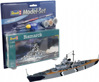 Maquette navire Bismarck Revell Model Set 1:1200