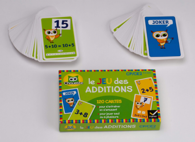 Le jeu des additions CP/CE2. 4 jeux pour s'entraîner en s'amusant ! Avec 120 cartes