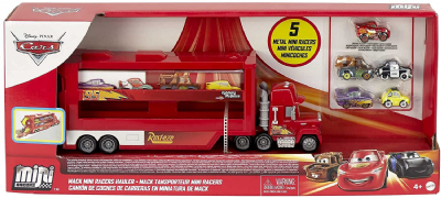 Mack – MINIRACER pour voitures et camions, 5 mini  capacité pour 16, multicolore (Mattel GWN55)