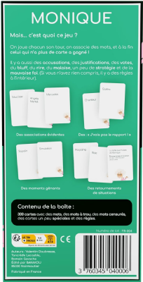 Monique - Association de Mots - Jeu d'ambiance 