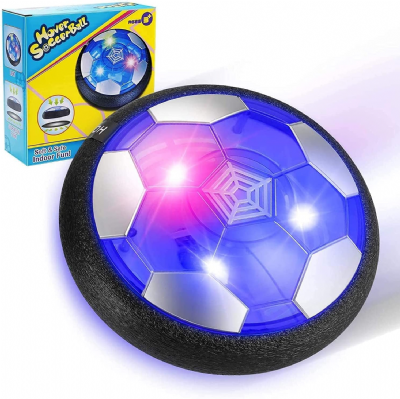 Air Power Football, Jouet Enfant Ballon de Foot Rechargeable avec LED Lumière Hover Soccer Ball 