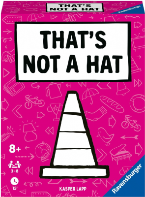 Ravensburger – That's not a hat – Jeu de cartes d’ambiance - en famille ou entre amis - 3 à 8 joueurs à partir de 8 ans – Mixte - 20954 - (Multilingue - Français inclus)