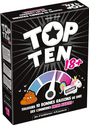 Cocktail Games Top Ten 18+ Jeu de Société Jeu de Cartes A partir de 18 ans 4 à 9 joueurs 20 minutes