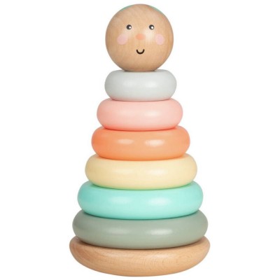 Jouet tour à empiler en bois Crazy Colors - Prémaman