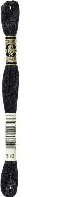 DMC - Mouliné Spécial, 100% coton -  NOIR