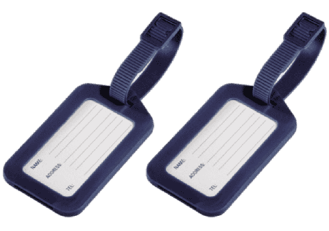 Étiquette d'identification de bagage