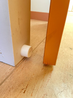 Lot de 2 Butoir MAXIGOM CiviC en élastomère blanc, diamètre 40mm/hauteur 25mm. 99102559