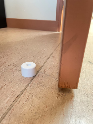 Lot de 2 Butoir MAXIGOM CiviC en élastomère blanc, diamètre 40mm/hauteur 25mm. 99102559