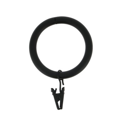 Anneaux avec grenouilles noir mat 28 mm 10 pcs.