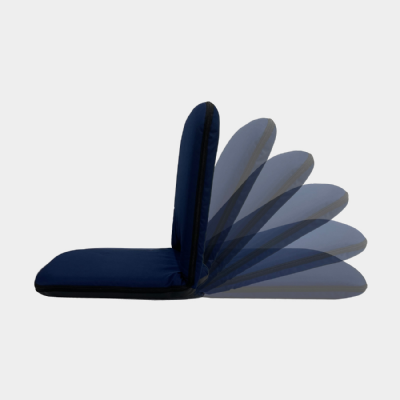 Chaise pliante NOCK Lite, 100 x 41 x 7 cm, 6 positions, bleu marine - Sans accoudoirs