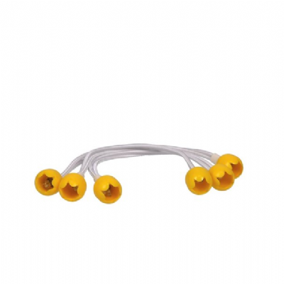 Ferlette à boule ø4mm - 30cm jaune x 3 3v43001a04