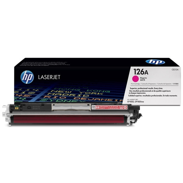 Toner magenta HP 126A original pour LaserJet