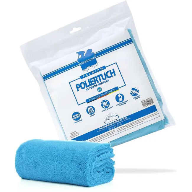 détailmat tissu de polissage - 550 GSM, 40x40cm - bleu - emballé